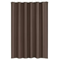 Curtain X1 Modern Solid Curtains Room Darkening Thermal Rod Pocket Window Curtains for Bedroom (2 Panels) 72 in X 72 in Brown