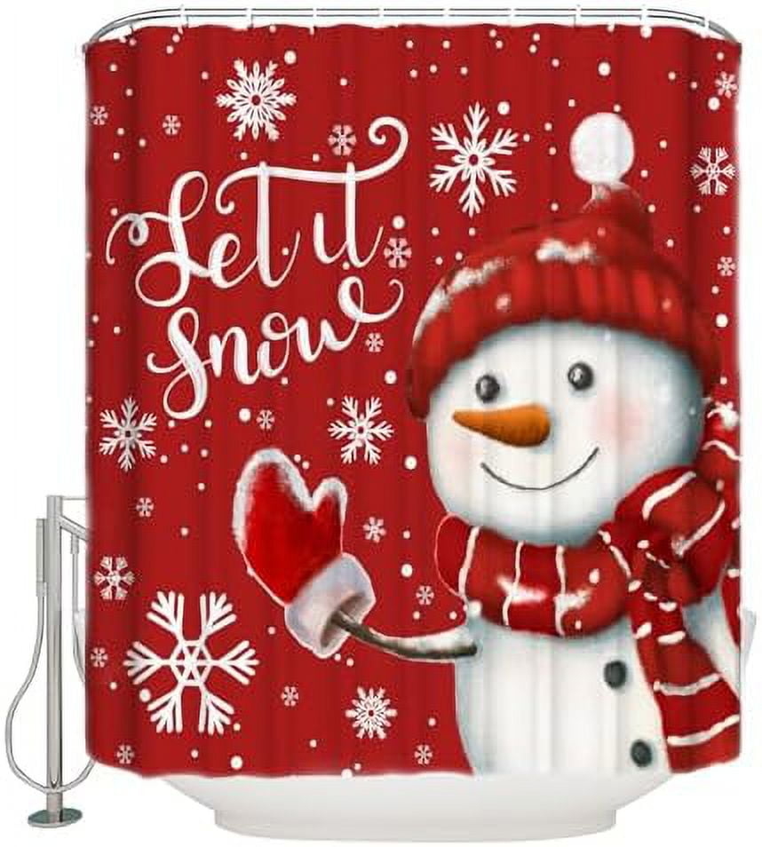 Curtain for Bathroom Gold Marble 60" x 72" Washable Fabric Bath Curtain