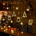 thumbnail image 1 of Curtain lights Outdoor garden decorative lights Balcony decorative pendant lights Atmosphere night lights LED light string star garland Halloween lights Christmas lights, 1 of 6