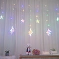 thumbnail image 1 of Curtain lights Outdoor garden decorative lights Balcony decorative pendant lights Atmosphere night lights LED light string star garland Halloween lights Christmas lights, 1 of 6