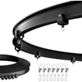 thumbnail image 1 of Curtain rail ceiling installation, curved curtain rod, sliding curtain rail, room partition, shower curtain rod, wall partition,, 1 of 6