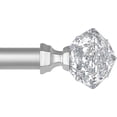 Curtain rod, 32 to 58 inches, silver-color, decorative - Walmart.com