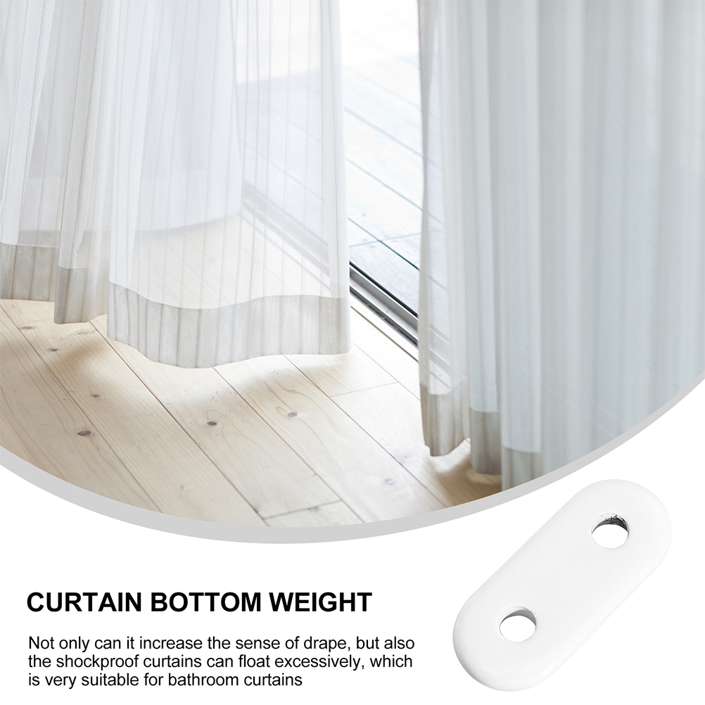 Curtain weight 25pcs White Drapery Lead Weights Window Curtain Pendant