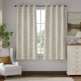 thumbnail image 1 of Curtainking 100% Black Out Window Curtains 63 inch Short Curtains for Nursery, Heat Insulated Curtains, 52x63 inch, Oak, 2 Pcs, 1 of 9