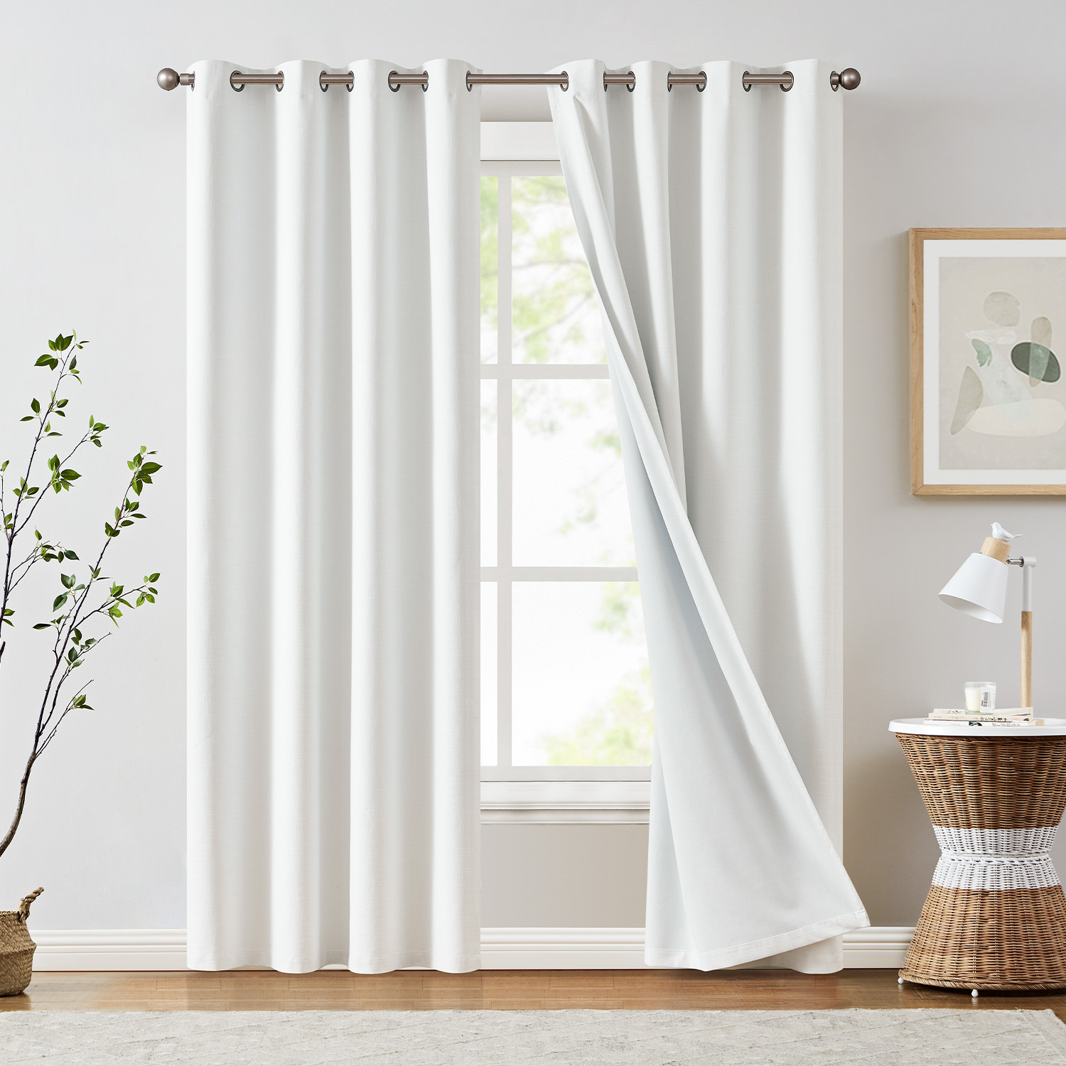 Sun Zero 2pack Arlo Textured Thermal Insulated Grommet Curtain Panel