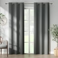 thumbnail image 1 of Curtainking Blackout Curtain and Drapes Bedroom Curtains 40x84 inch Solid Grommet Curtains for Living Room, Grey, 2 Pcs, 1 of 7