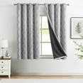 thumbnail image 1 of Curtainking Blackout Curtains - 52x63 inch Grey Set of 2 with Grommet Thermal Insulation, Ideal for Living Room Bedroom Windows, 1 of 9