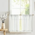 thumbnail image 1 of Curtainking Blue Kitchen Curtains 26x36 inch Length Cafe Curtains for Half Window 2 Panles of Light Filtering Tier Curtains Small Window Curtains, 1 of 8