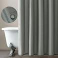 thumbnail image 1 of Curtainking Gery Shower Curtain for Bathroom Water Resistant Twill Pattern 70x72 inches with Curtain Hooks 1 Panel, 1 of 6