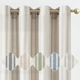 thumbnail image 1 of Curtainking Grey Striped Curtains Linen Farmhouse Living Room Curtains Ticking Stripe Curtains Rustic Pinstripe Curtains Grommet 2 Panels 50" x 84", 1 of 8