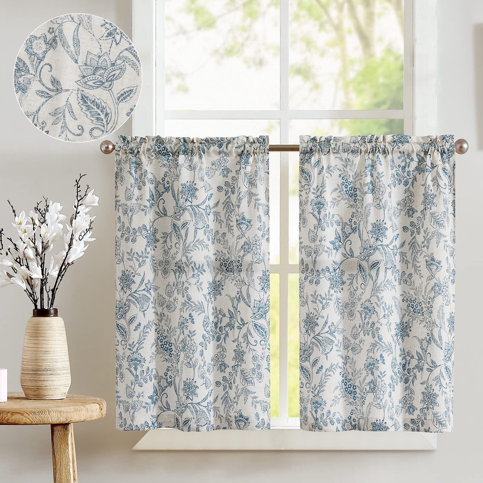 curtainking-26x36in-linen-kitchen-curtains-rod-pocket-2-panels-beige