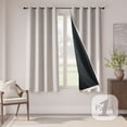 thumbnail image 1 of Curtainking Luxury Look Blackout Curtains for Bedroom, Grommet Top Ivory Home Curtains, 54 x 63 Inches, 1 Panel, 1 of 10