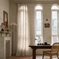 thumbnail image 1 of Curtains 55 Inch for Living Room - Light Filtering Look, Rustic Farmhouse Window Panels Modern Farmhouse Neutral Bedroom Decor, 1 of 6