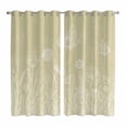 thumbnail image 1 of Curtains 63 Inch Length 2 Panels, Brown Wildflowers Grommets Window Treatment Curtain, Modern Floral Butterfly Plant Thermal Curtains Drapes for Living Room/Bathroom, 1 of 9