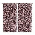 thumbnail image 1 of Curtains 63 Inch Length 2 Panels, Pink Black Grommets Window Treatment Curtain, Elegant Modern Abstract Art Luxury Thermal Curtains Drapes for Living Room/Bathroom, 1 of 9