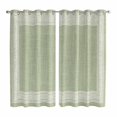thumbnail image 1 of Curtains 63 Inch Length 2 Panels, Sage Green Retro Greek Key Grommets Window Treatment Curtain, Geometric Greece Ancient Rustic Thermal Curtains Drapes for Living Room/Bathroom, 1 of 9