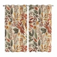 thumbnail image 1 of Curtains 84 Inches Long 2 Panels, Fall Leaves Grommets Window Treatment Curtain, Farmhouse Retro Botanical Floral Thermal Curtains Drapes for Living Room/Bathroom, 1 of 9