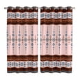 thumbnail image 1 of Curtains 84 Inches Long 2 Panels, Farmhouse Boho Grommets Window Treatment Curtain, Retro Ethnic Traditional Patterned Thermal Curtains Drapes for Living Room/Bathroom, 1 of 9