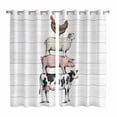 thumbnail image 1 of Curtains 84 Inches Long 2 Panels, Farmhouse Wooden Grain Grommets Window Treatment Curtain, Modern Country Cow Pig Chicken Thermal Curtains Drapes for Living Room/Bathroom, 1 of 9