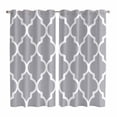 thumbnail image 1 of Curtains 84 Inches Long 2 Panels, Moroccan Grey Grommets Window Treatment Curtain, Modern Abstract Geometric Minimalist Thermal Curtains Drapes for Living Room/Bathroom, 1 of 9