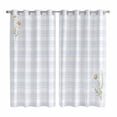 thumbnail image 1 of Curtains 84 Inches Long 2 Panels, Spring Daisy Floral Grommets Window Treatment Curtain, Yellow Plaid Summer Botanical Thermal Curtains Drapes for Living Room/Bathroom, 1 of 9