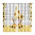 thumbnail image 1 of Curtains 84 Inches Long 2 Panels, Sunflower Grommets Window Treatment Curtain, Gnomes Farmhouse Summer Botanical Wooden Thermal Curtains Drapes for Living Room/Bathroom, 1 of 9