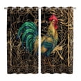 thumbnail image 1 of Curtains 84 Inches Long 2 Panels, Vintage Rooster Grommets Window Treatment Curtain, Farmhouse Elegant Retro Animals Thermal Curtains Drapes for Living Room/Bathroom, 1 of 9