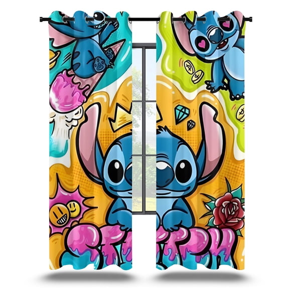 Curtains Cartoon Character Curtains for Boys Girls Bedroom 52Wx84H Inches,2 Panels Window Treatment Set for Living Room Decor
