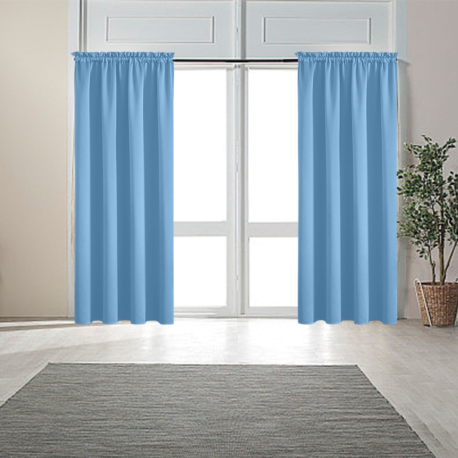 Curtains Curtain Panel Pair 63 Inch W X 52 Inch L Curtain Overlay ...