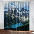 thumbnail image 1 of Curtains For Windows Living Room 3D Beautiful Landscape Scenery Blackout Curtains For Bedroom 2 Panels Boys Window Decor, 1 of 6