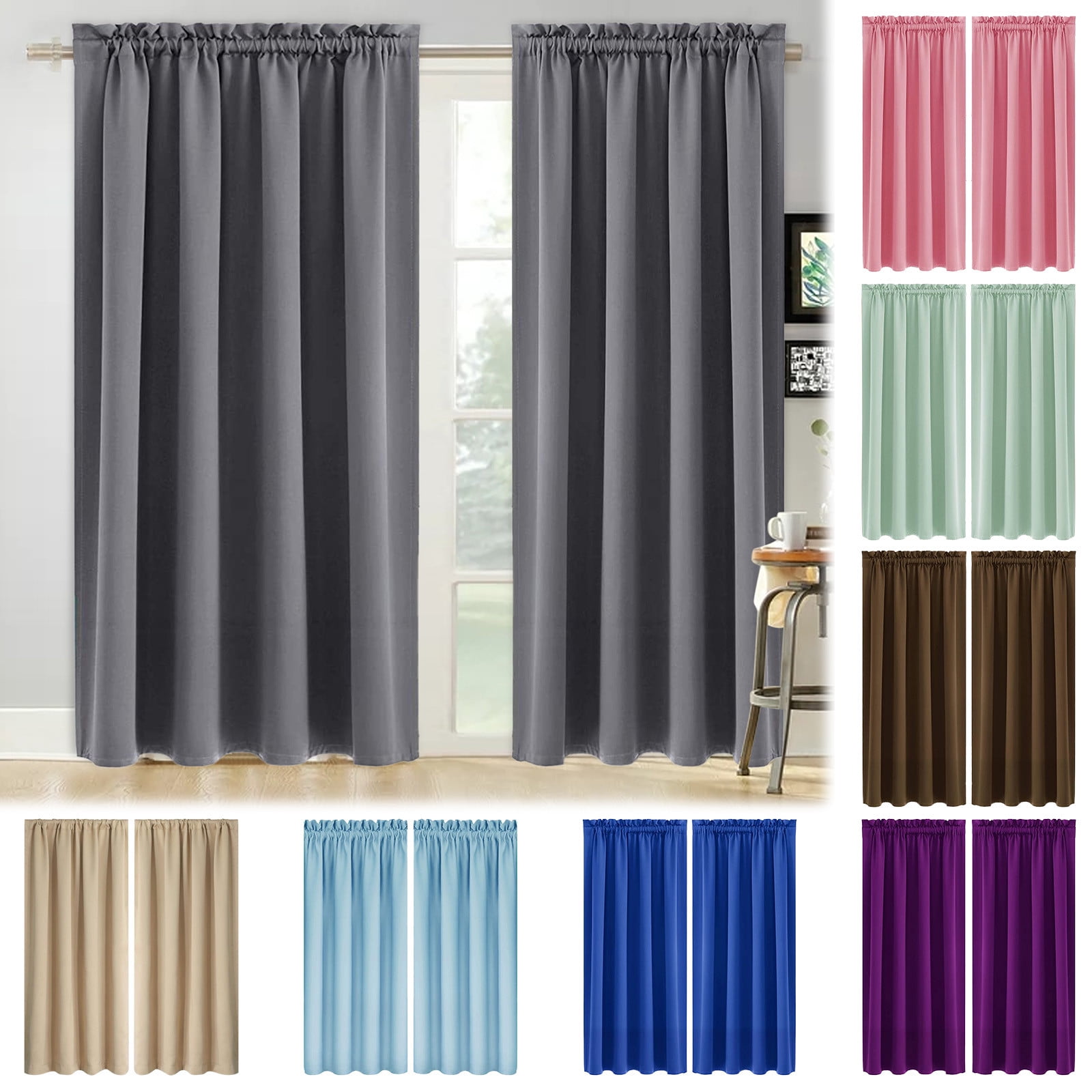 Curtains Heat Insulation Energy Saving Bedroom   Kitchen Solid Curtains Heat Insulation Energy Saving Bedroom   Kitchen Solid