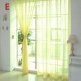 thumbnail image 1 of Curtains for Living Room 1 Pack Sheer Curtains 80 Inch L Panels Set Transparent Voile Rod Pocket Sheer Window Drapes Cortinas Curtains for Bedroom Wedding Party Background, 1 of 8