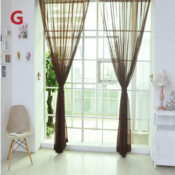 Curtains for Living Room 1 Pack Sheer Curtains 80 Inch L Panels Set Transparent Voile Rod Pocket Sheer Window Drapes Cortinas Curtains for Bedroom Wedding Party Background