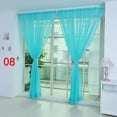 thumbnail image 1 of Curtains for Living Room 1 Pack Sheer Curtains 80 Inch L Panels Set Transparent Voile Rod Pocket Sheer Window Drapes Cortinas Curtains for Bedroom Wedding Party Background, 1 of 7