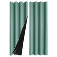 thumbnail image 1 of Curtains For Living Room Thermal Insulated Window Drapes With Top Room Darkening For Bedroom Noise Reducing Draperies In Modern Solid Design Curtains for Kitchen 2 Set Winter Curtains for Bedroom, 1 of 5