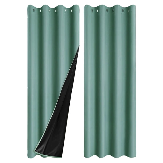 Curtains For Living Room Thermal Insulated Window Drapes With Top Room Darkening For Bedroom Noise Reducing Draperies In Modern Solid Design Curtains for Kitchen 2 Set Winter Curtains for Bedroom