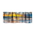 thumbnail image 1 of Curtains Valances Ocean Beach Sunset Polyester Window Valance, Seaside Scenery Print Rod Pocket Short Curtain Valance for Bedroom Kitchen Window Decoration 45x137cm, 1 of 4