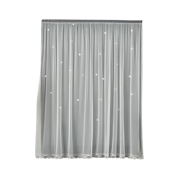 Curtains for Bedroom 39 in W x 59 in L Polyester Curtain Panel Pair with Grommet Top for Easy Installation