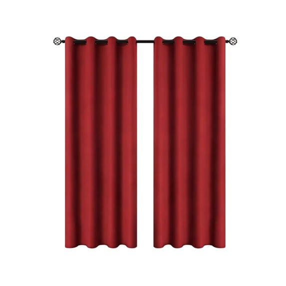 Curtains for Bedroom - Polyester Pongee Laminated Light-Blocking Curtains with Grommets, 78.74 x 39.37 in, Thermal Insulation and Soundproof
