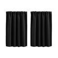 thumbnail image 1 of Curtains for Bedroom and Living Room - Solid Color Window Curtains for Bathroom, Kitchen, or Partition, 2 Panels, Easy Care Polyester Fabric, 1 of 8