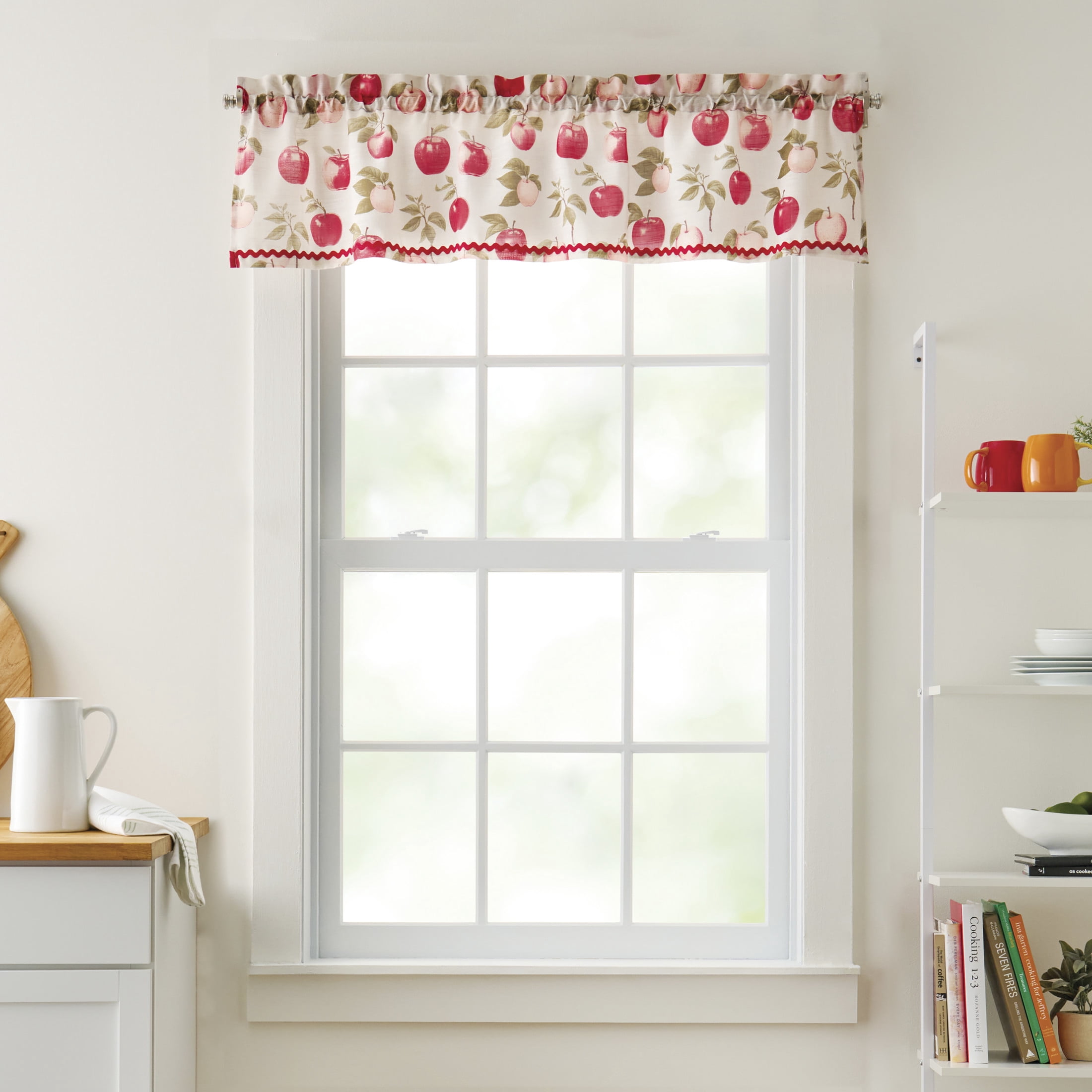 Curtainworks Honey Crisp Tailored Valance Multicolor, Pole Top, Indoor, Adult, 1 Piece, 56" x 14"