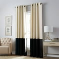 thumbnail image 1 of Curtainworks Kendall Indoor Polyester Blackout Grommet Single Panel , Cream , 50"x63", 1 of 12