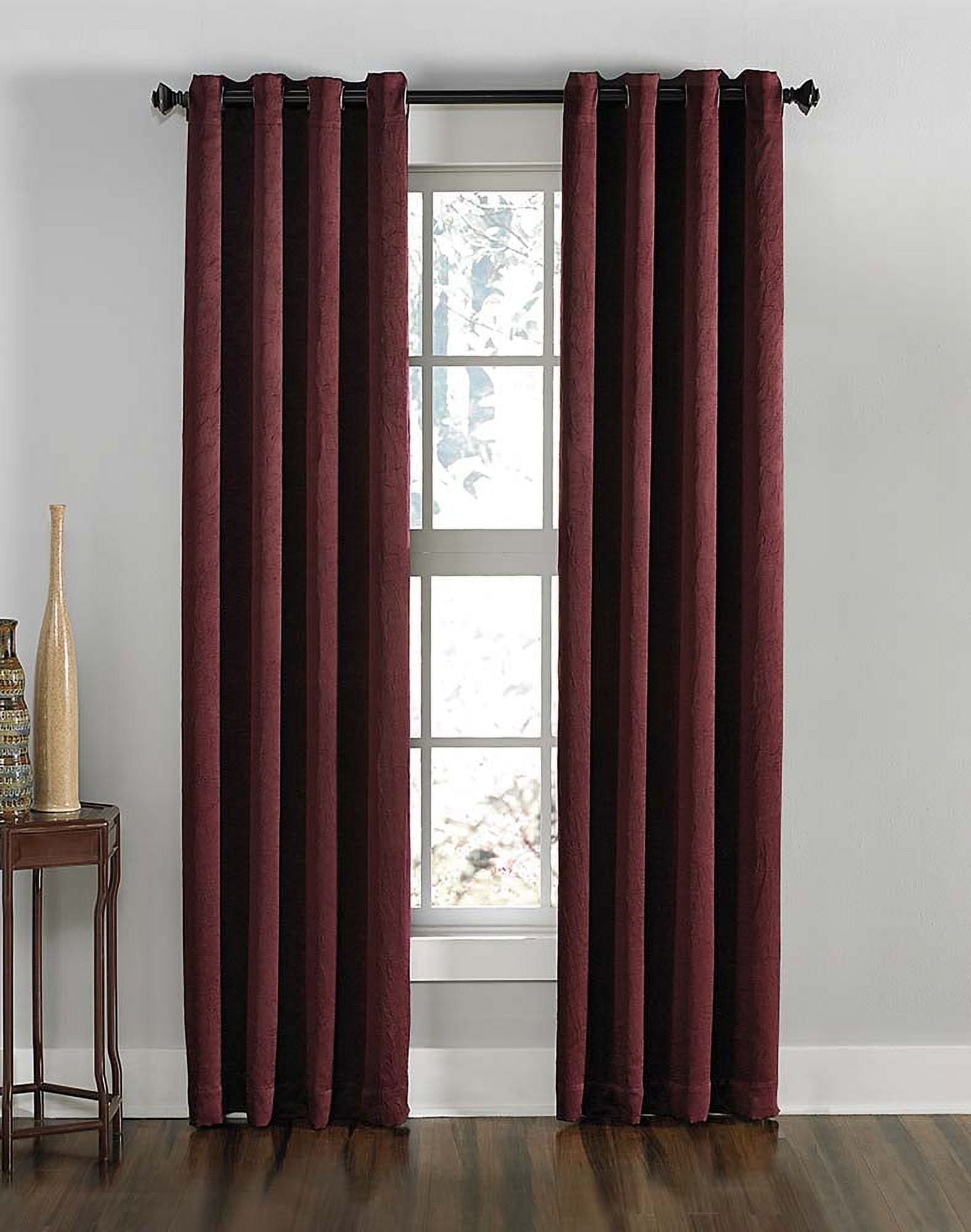 Wine Room-Darkening Polyester Grommet Window Panel, 63"