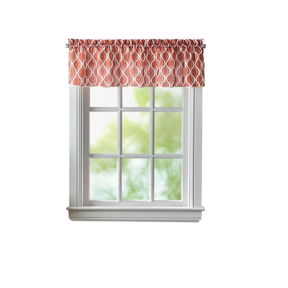 Curtainworks Morocco Valance, Clay, 100% Polyester, 58"W x 14"L, 1 Piece, Adult