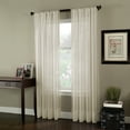thumbnail image 1 of Curtainworks Soho Voile Indoor Curtain, Polyester Sheer Poletop Single Panel, Oyster, 59" x 84", 1 of 6