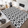 thumbnail image 1 of Curtilage Washable Area Rugs for Living Room, 8'x10 Diamond Geometry Washable Rugs, Non-Slip Soft Low Pile Stain Resistant Carpet for Bedroom, Office, 1 of 11