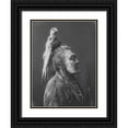 thumbnail image 1 of Curtis, Edward 25x32 Black Ornate Wood Framed with Double Matting Museum Art Print Titled - Two Whistles, Apsaroke, 1 of 4