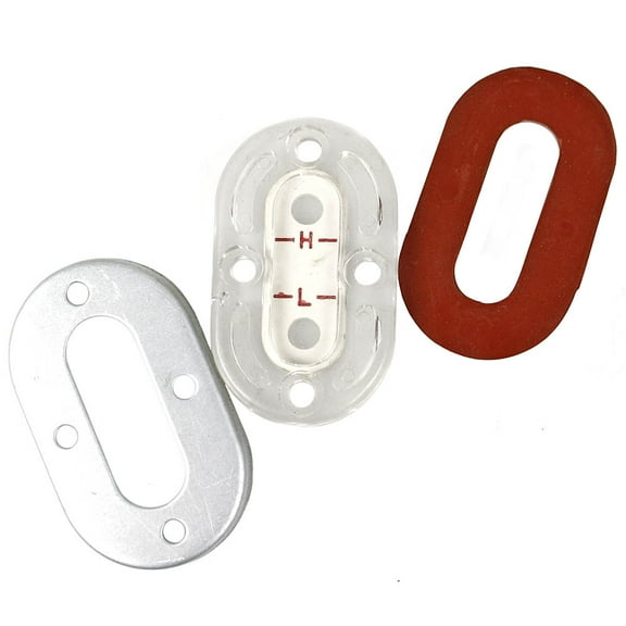 Curtis Oil Level Sight Glass Gauge and Seal Combo for E71 Pump Model 70124-57700