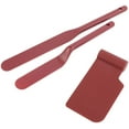 thumbnail image 1 of Curtis Stone 3 Pc Nylon Spatulas and Bowl Scraper - Burgundy, 1 of 1