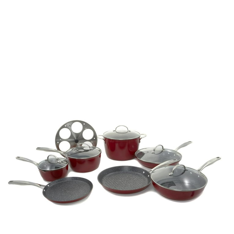 Buy Curtis Stone DuraPan 13-piece Forged Nonstick Cookware Set with Recipes  by Nobody Lower on Dot & Bo